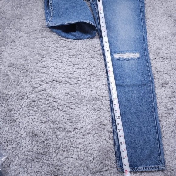Good American Blue Straight Leg Jeans - Picture 12 of 12